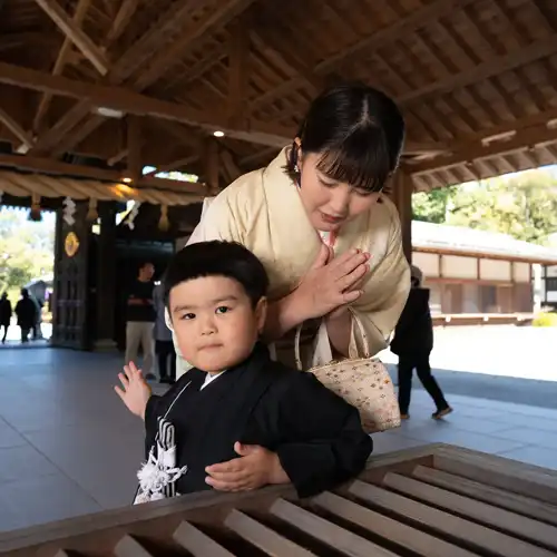 福岡県宗像市での七五三撮影です。