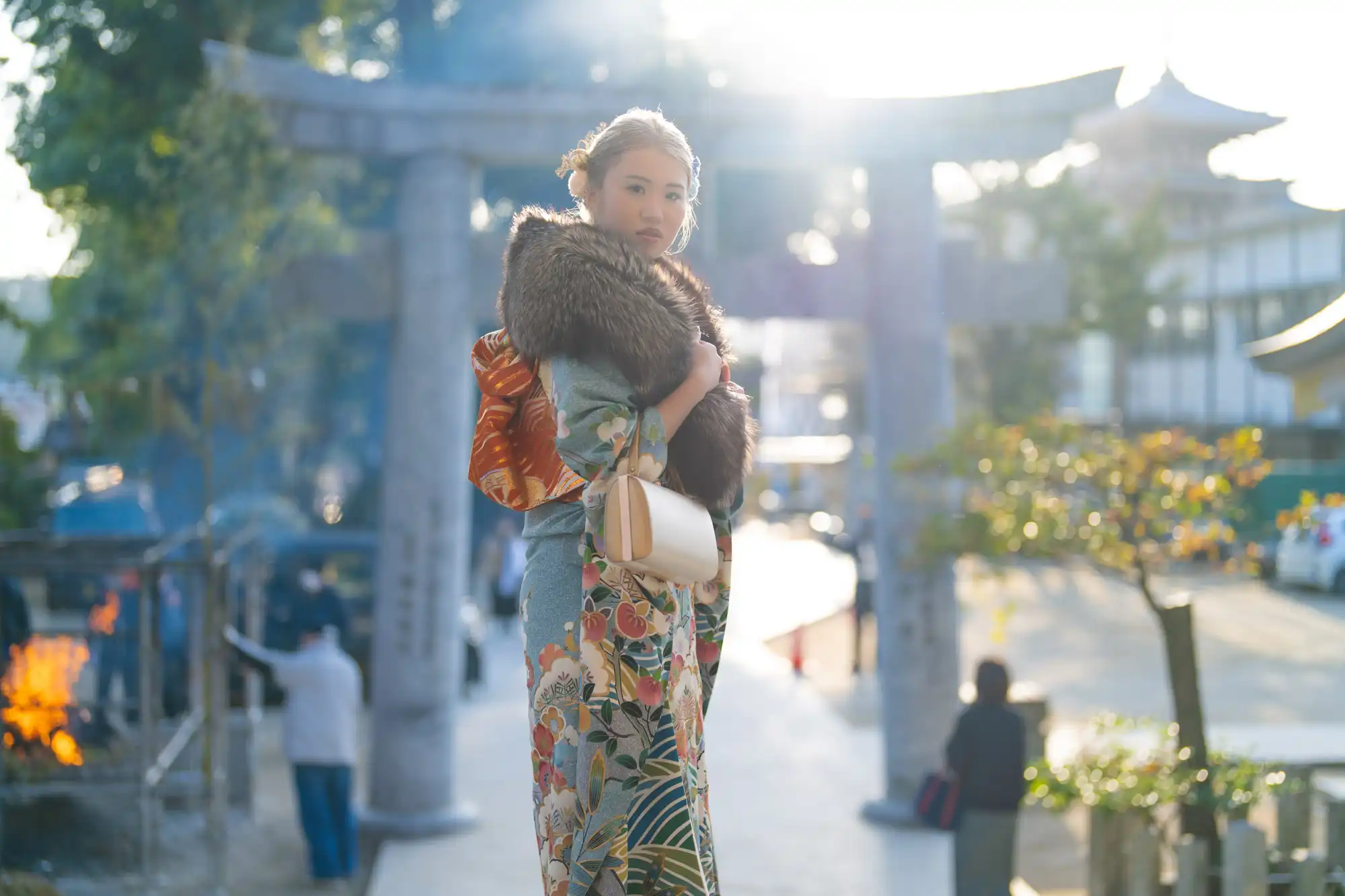 【福岡県春日市で家族写真撮影】成人式の撮影です。春日神社と春日公園での撮影です。6
