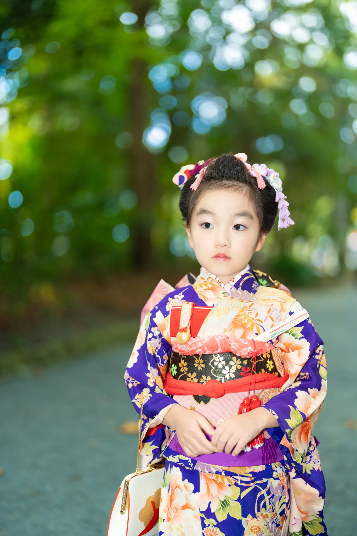 【福岡県宗像市で家族写真撮影】100年前のお着物だったようです。すごい7