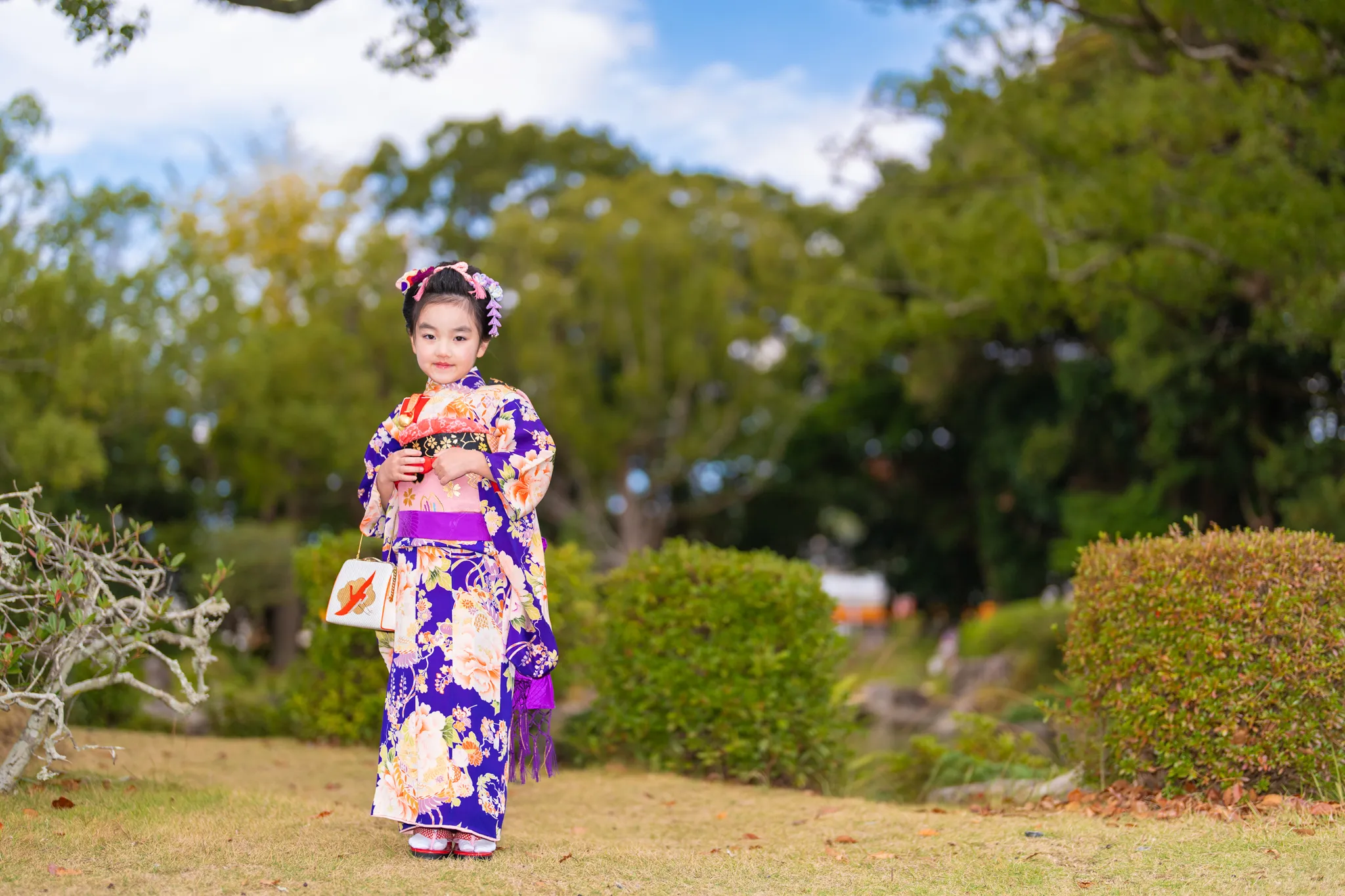 【福岡県宗像市で家族写真撮影】100年前のお着物だったようです。すごい8