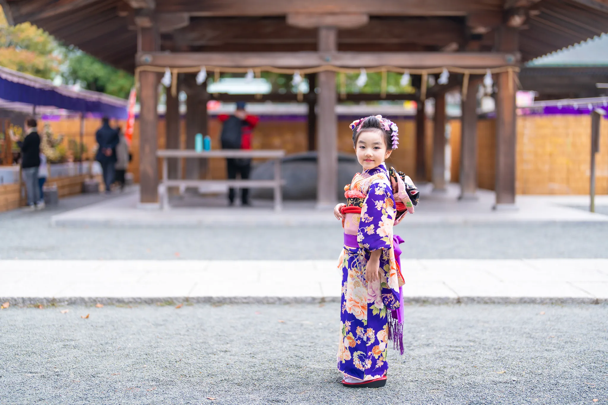 【福岡県宗像市で家族写真撮影】100年前のお着物だったようです。すごい10