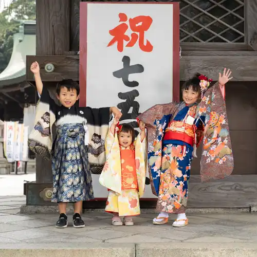 【福岡県直方市で七五三撮影】３兄弟揃っての七五三です。7歳の女の子、5歳の男の子、1歳の女の子の撮影をさせていただきました。1