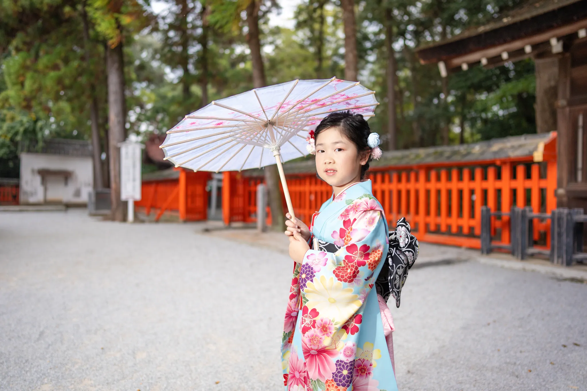 【福岡県福岡市東区で家族写真撮影】7歳の女の子と、生後まもない弟くんのお宮参りの撮影です。3