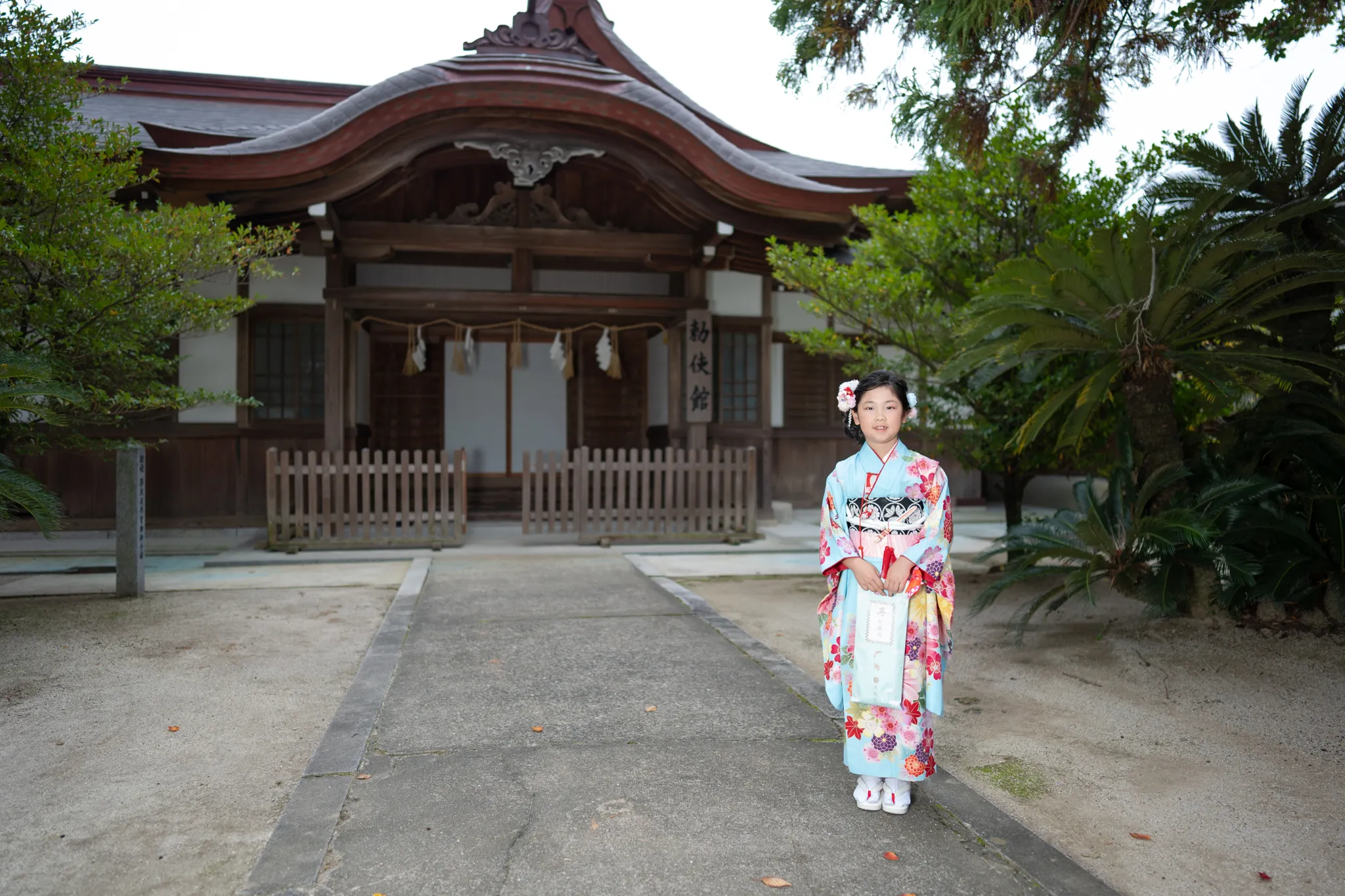 【福岡県福岡市東区で家族写真撮影】7歳の女の子と、生後まもない弟くんのお宮参りの撮影です。6
