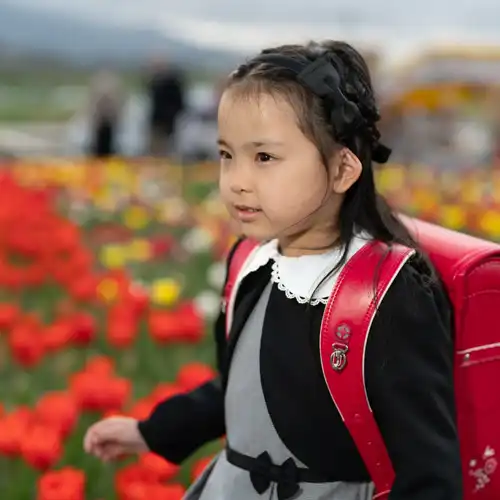 【福岡県直方市で入学式・卒業式撮影】新1年生の女の子との家族撮影と、わんちゃんの撮影をさせていただきました。2