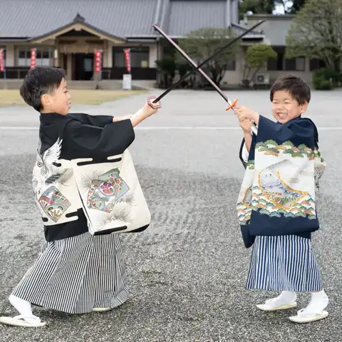 【福岡県福岡市中央区で七五三撮影】７歳男子、５歳男子、３歳女子の七五三撮影でした。5