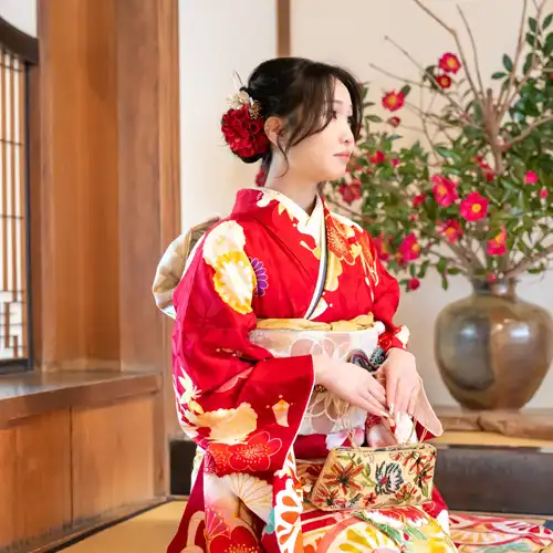 【山口県下関市で成人式撮影】三姉妹の次女様の成人式撮影です。撮影の途中では、彼氏様もご一緒にいらっしゃり、楽しくカップル撮影も行いました。3