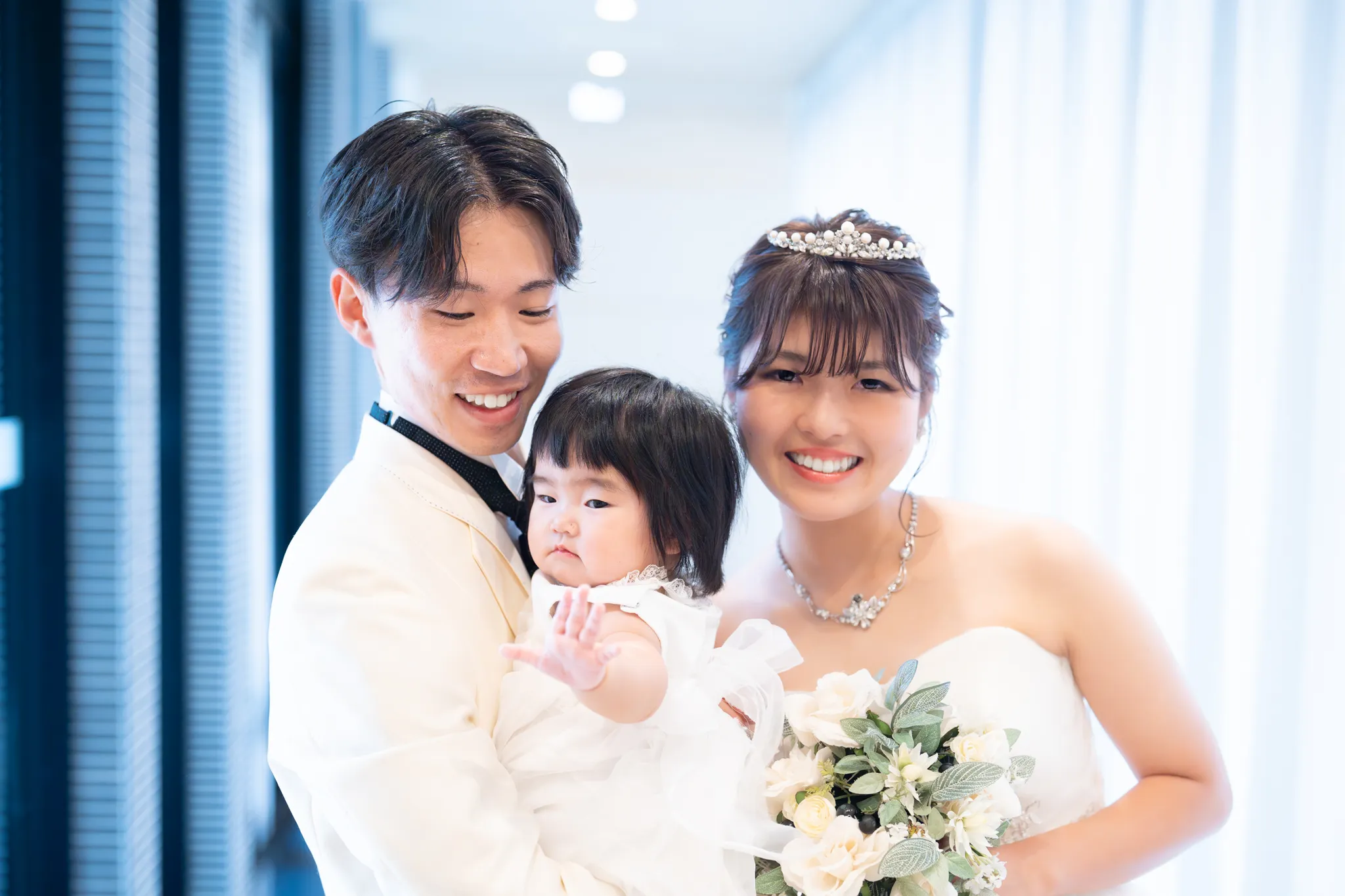 【福岡県久留米市で家族写真撮影】コロナで挙げられなかった結婚式。お二人のハレの日をお撮りすることができてよかったです。1