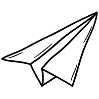紙飛行機のイラスト
